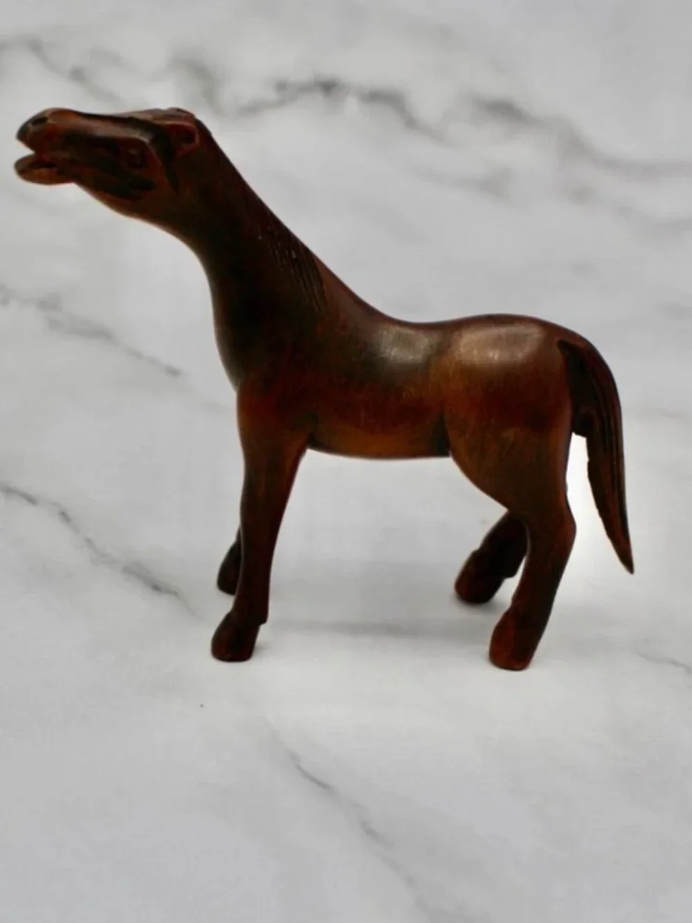 Set of Three Wood Carved Animals